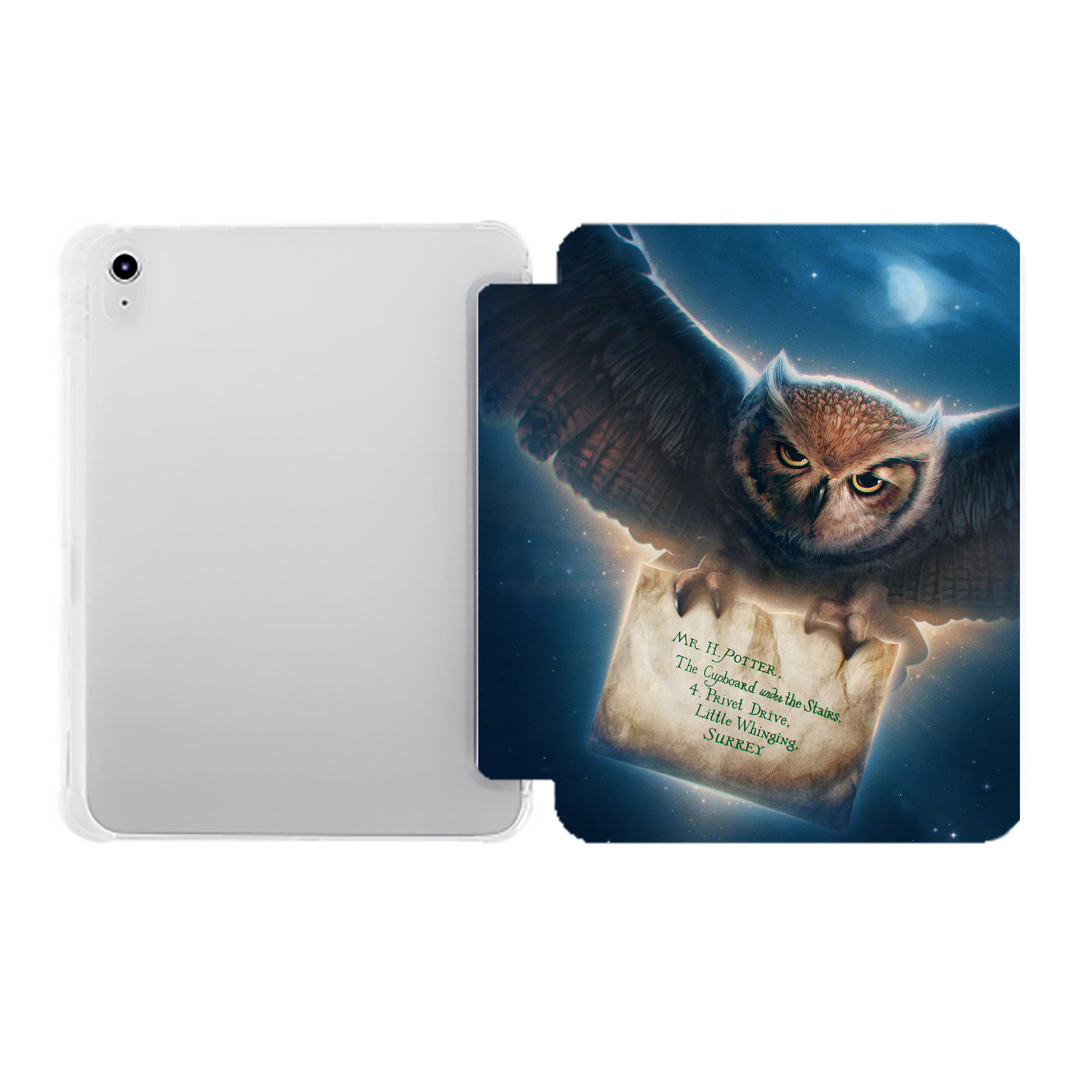 （画像用） Harry Potter ハリー・ポッターシリーズ IPad ケース ペン収納付き 三つ折りスタンド PUレザー×シリコン 対応機種9.5/10.5/10.9インチ